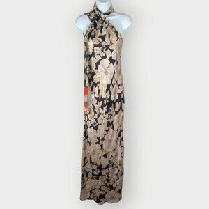 NEW | Mango Satin Maxi Slip Dress | 2 | Floral | Wedding Guest Garden Party